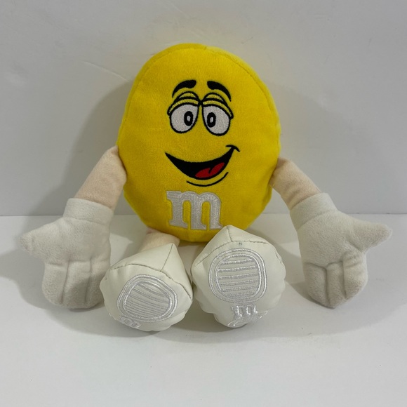 M&M Yellow Plush Stuffed Toy 2016 9.5” - Picture 1 of 9